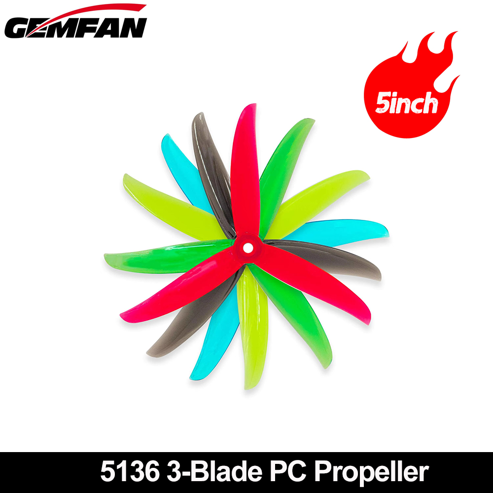 Gemfan VANOVER 5136 3 Blade PC - đánh giá và giá Fpv Drone Propeller
