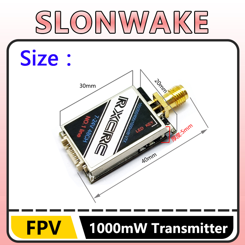 SLONWAKE  5.8G 48CH 1W VTX 100 - đánh giá và giá Fpv Drone Frame